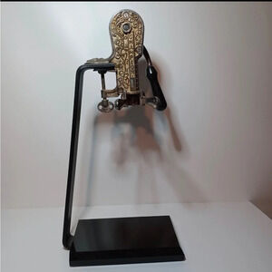 Rogar Champion Centenial Table Top Wine Bottle Opener w/ Marble Stand Corkscrew